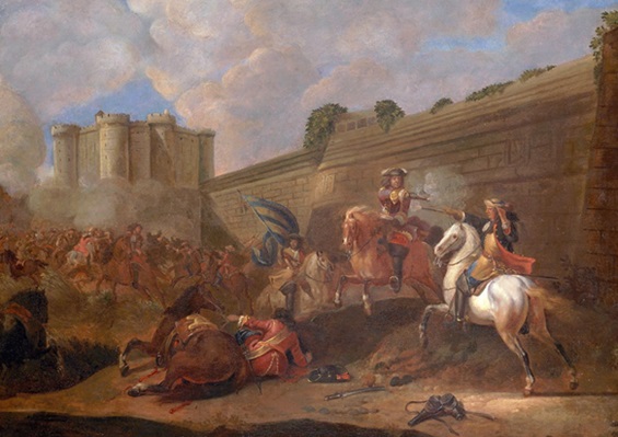 Representación de la batalla del barrio de San Antonio sucedida el 2 de julio de 1652