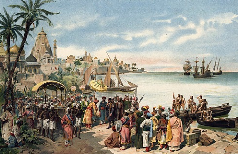 Vasco da Gama en la India 