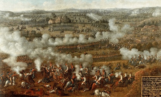 Pintura de la batalla de Rossbach Pintura de la batalla de Rossbach