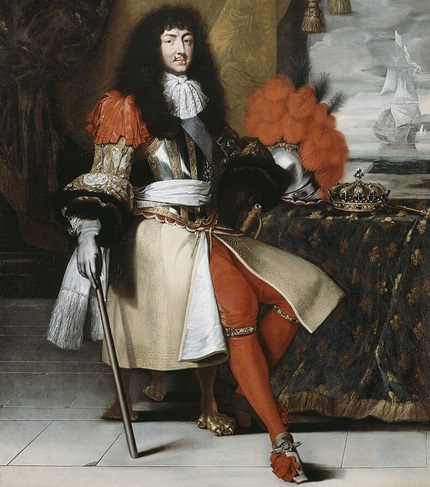 Luis XIV de Francia, por Claude Lefèbvre.