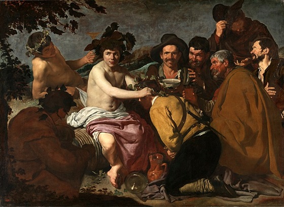 “El triunfo de Baco”. Diego Velázquez, 1629. Museo del Prado.