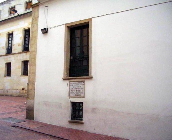 Ventana de la habitación de Bolívar