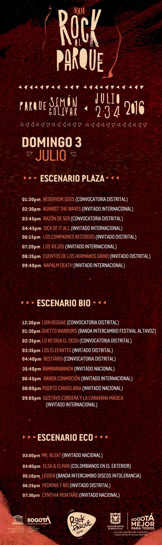 Domingo 3 de julio