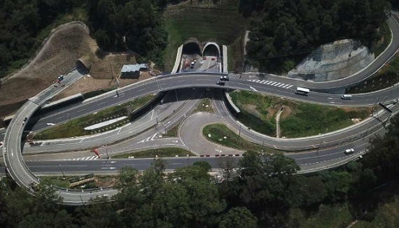 Vía Conexión Aburrá Oriente – Túnel de Oriente, Colombia.