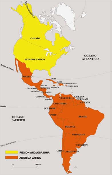 América Anglosajona y América Latina. América Anglosajona y América Latina.