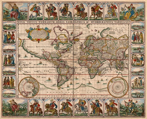 Mapamundi del siglo XIX