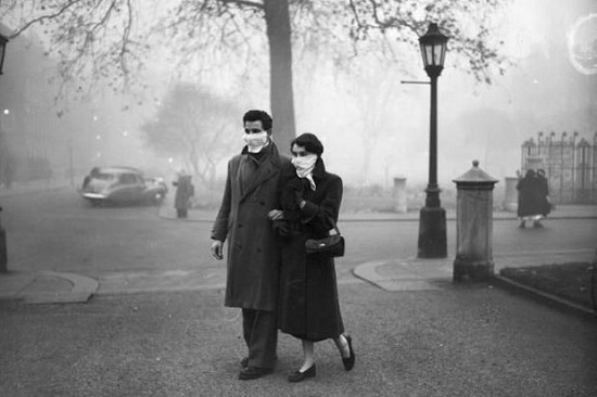 bruma fotoquímica en Londres en 1952