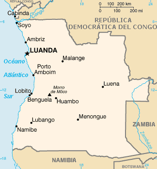  Ciudades principales de Angola