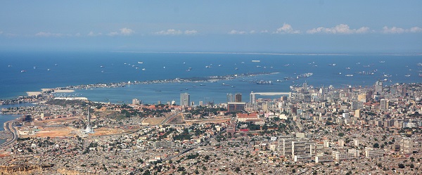 Vista panorámica de Luanda capital de Angola