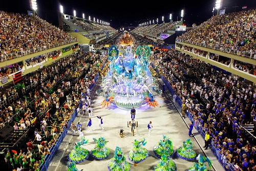 Sambódromo da Marquês de Sapucaí, en Río de Janeiro, Brasil.