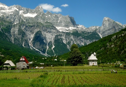 Vista de los Alpes albaneses