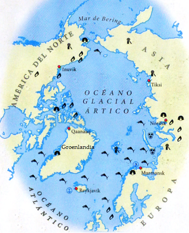  Las regiones árticas comprenden las tierras que se encuentran al norte del círculo polar Ártico