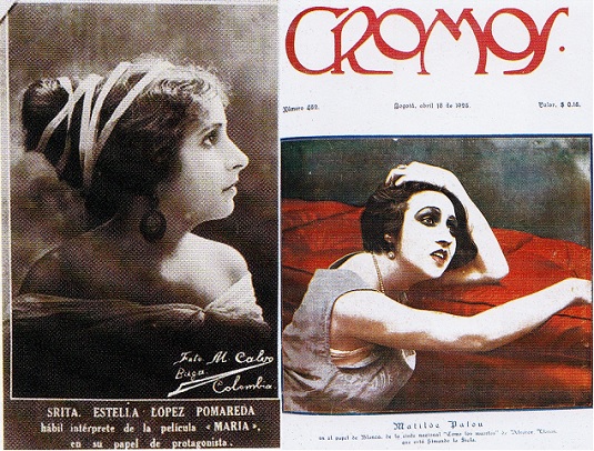 Actrices de cine en los años 20 del siglo XX en Colombia