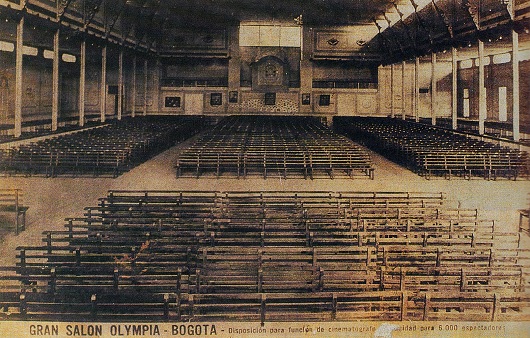 Gran salón Olympia, Bogotá, 1914. Fundación Patrimonio Fílmico Colombiano. Bogotá.
