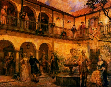 Baile en casa del marqués de San Jorge. Baile en casa del marqués de San Jorge.