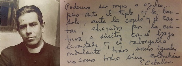 Notas manuscritas del padre Perdomo sobre música