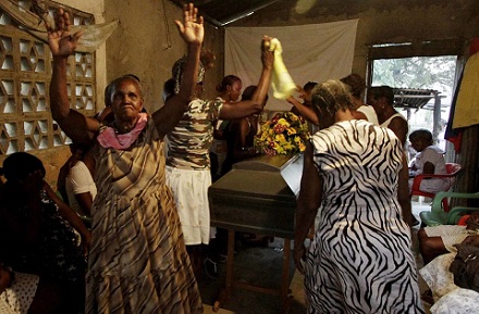 El lumbalú es un ritual funerario de la cultura palenquera 