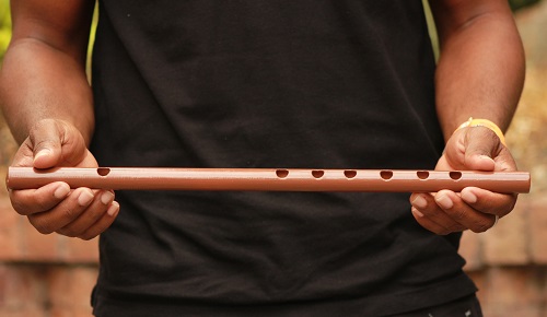 Chirimía de flauta de carrizo