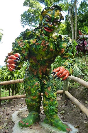 Escultura alusiva al Hojarasquín. Parque Nacional del Café. Montenegro, Quindío.