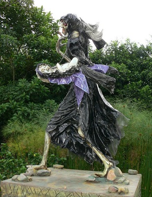 Escultura de La Llorona. Parque Las Malokas. Villavicencio, Meta.