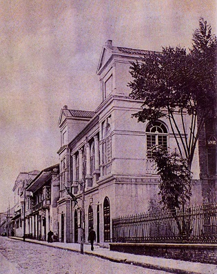 Teatro Municipal, en Bogotá. Fotografía de Augusto Schimmer, 1915.