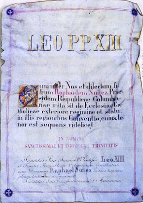 Preámbulo del Concordato de 1887 Preámbulo del Concordato de 1887