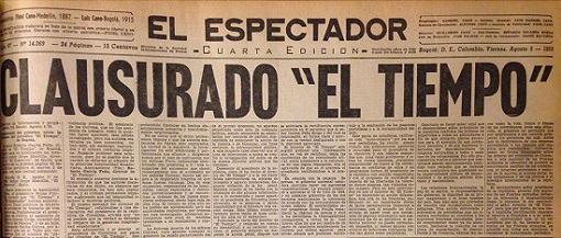 El 3 de agosto de 1955 Gustavo Rojas Pinilla emitió un decreto para cerrar EL TIEMPO