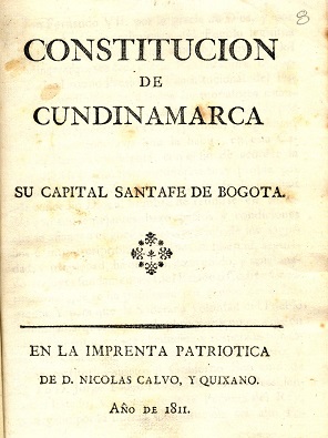 Constitución de Cundinamarca 1811