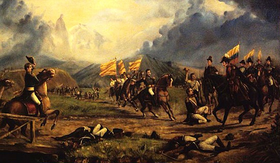 La rendición del general español José María Barreiro durante la batalla de Boyacá, el 7 de agosto de 1819