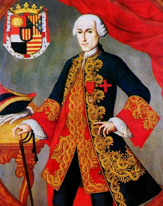 José Solís Folch de Cardona. Óleo de Joaquín Gutiérrez. Museo de Arte Colonial, Bogotá.