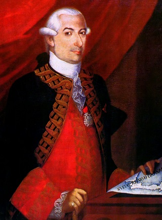 Manuel Antonio Flórez Maldonado. Óleo de Joaquín Gutiérrez. Museo de Arte Colonial, Bogotá.