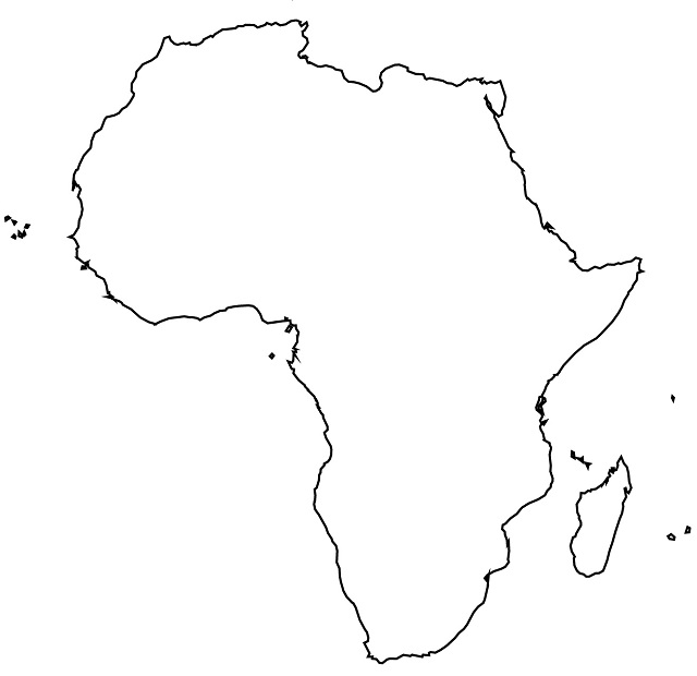 Croquis del mapa de África