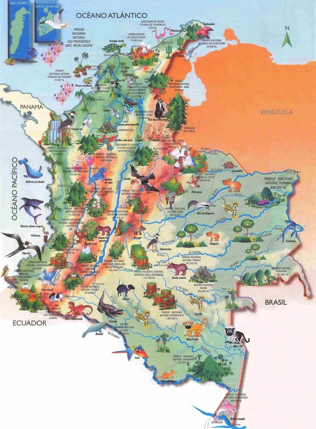 Mapa ecológico de Colombia
