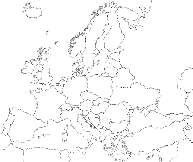 Mapa de Europa Dibujo | Impresionante