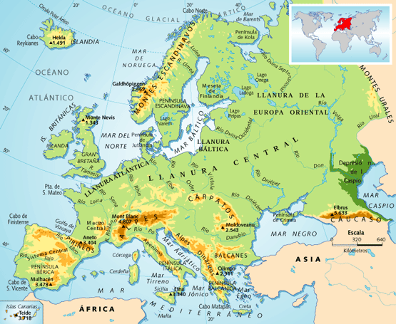 Resultado de imagen de mapa de europa