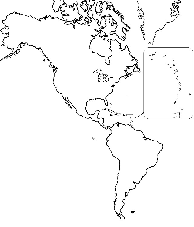 Croquis del mapa de América