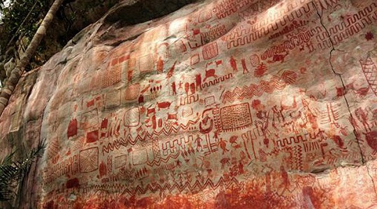 Arte rupestre en Chiribiquete 