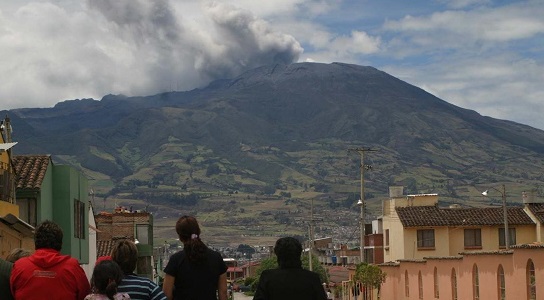 Volcán Galeras. Los indígenas quillacingas lo nombraron Urqunina, que significa “montaña de fuego”.